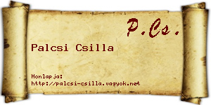 Palcsi Csilla névjegykártya